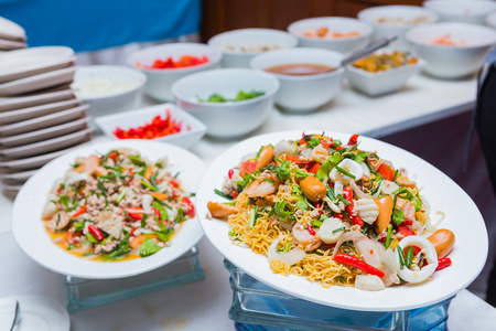 辣辣海鲜泰国食品混合 seafood.delicious