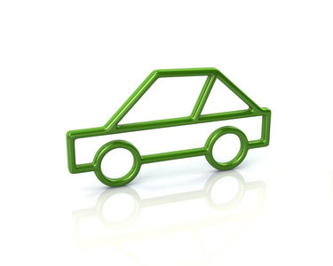 绿色体育汽车图标