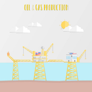 石油工业概念与石油和天然气生产平台，生活