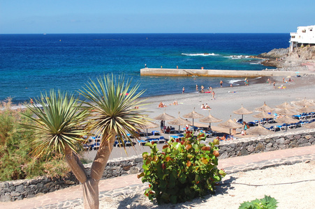 卡亚俄 Salvaje 在西班牙特内里费岛上美丽的海滩