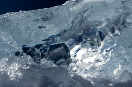 贝加尔湖的冰