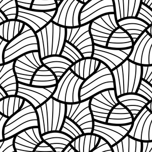 黑色流线抽象的流线无缝图案现代设计照片