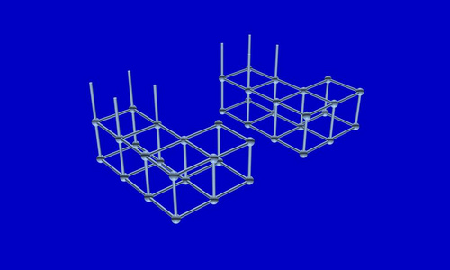 元素的原子的晶格 3d