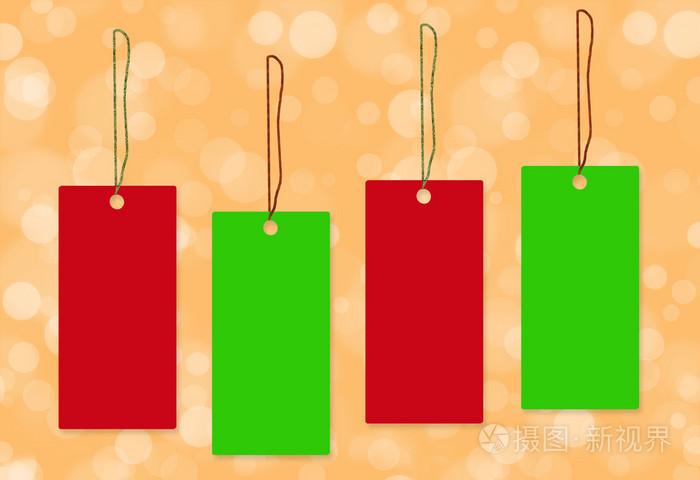 红绿色标记景背景