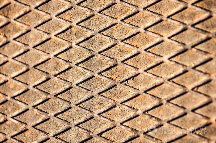 纹理的生锈铁片