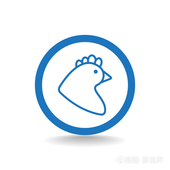 卡通小鸡图标