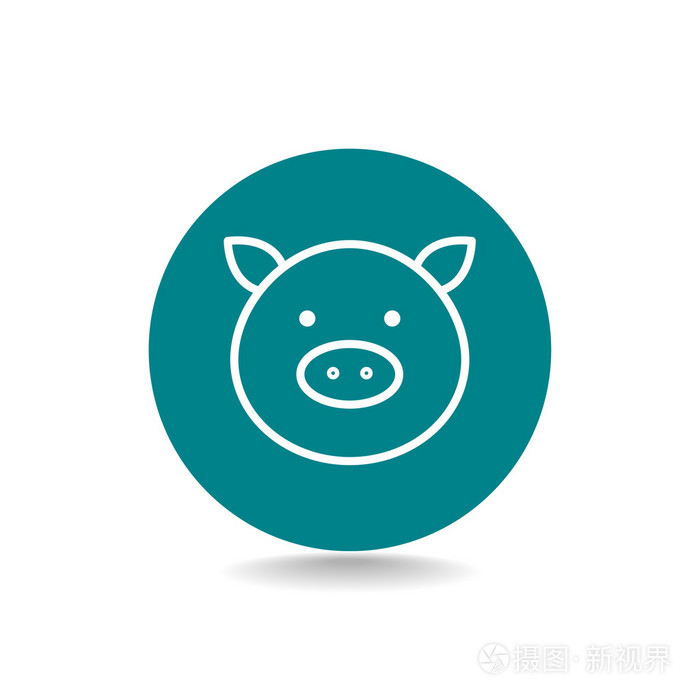 猪的头图标