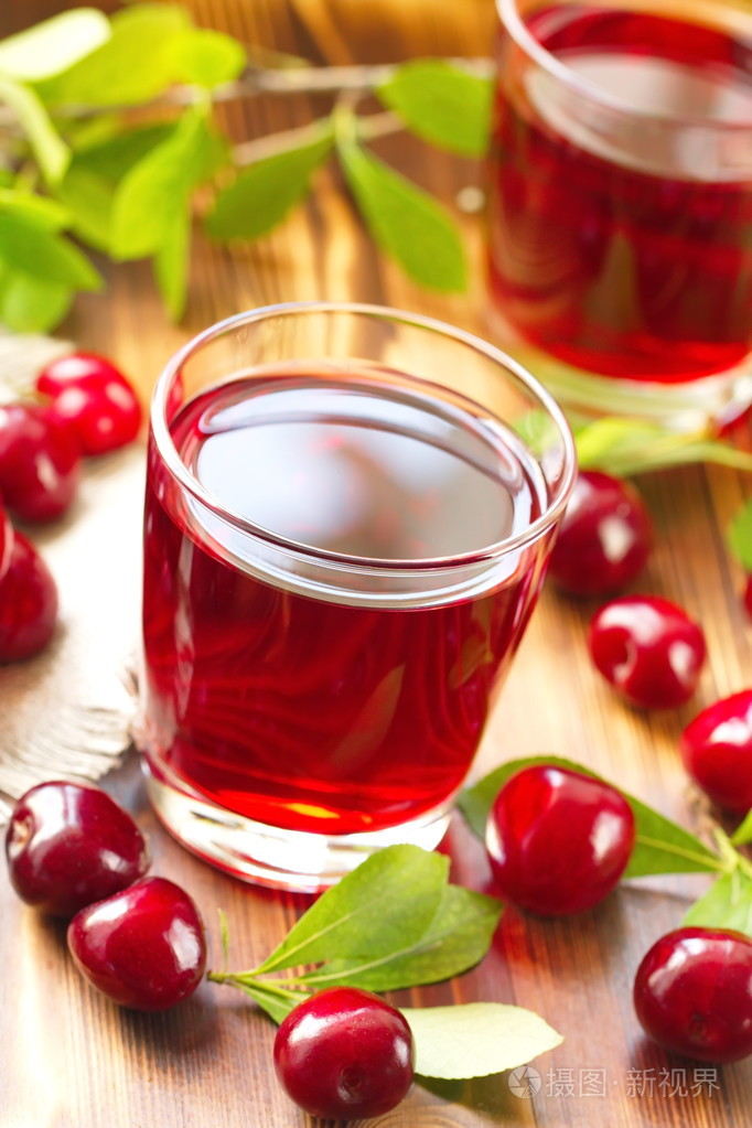 樱桃汁的新鲜浆果