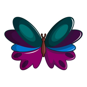 蝴蝶 demophoon 图标，卡通风格