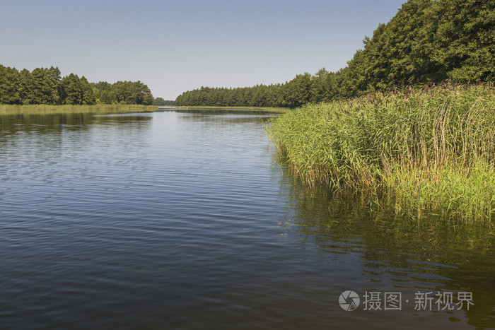 Wydminy 湖上在波兰马祖