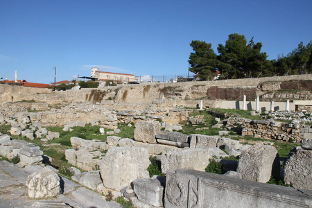 希腊 Peloponesse 的 Cornithos 遗址