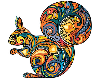 松鼠摘要图片-松鼠摘要素材-松鼠摘要插画-摄图新视界