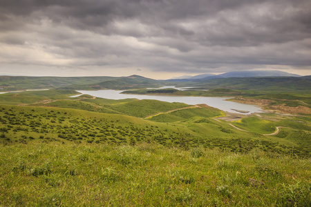 查看水库 Tahtakerpyu.Shabran.Azerbaijan