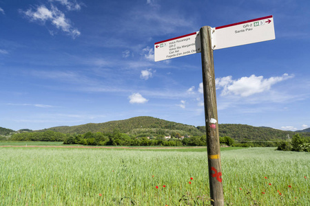 Garrotxa 地区的风景, 圣保罗, 加泰罗尼亚, 西班牙