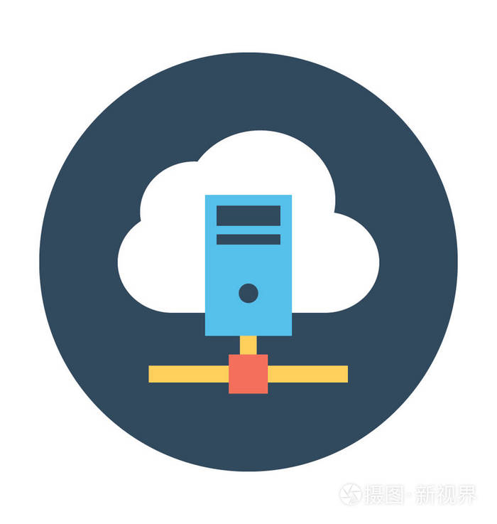 服务器云矢量图标