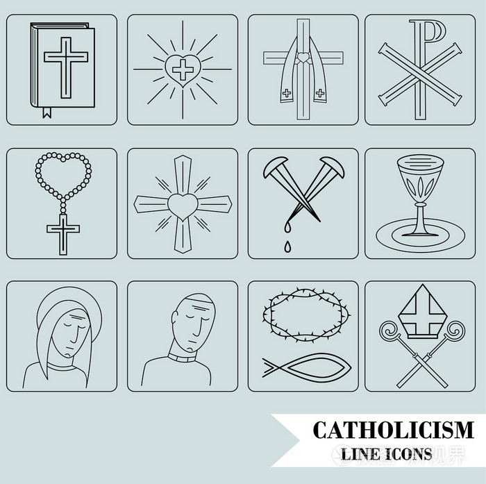 天主教的图标