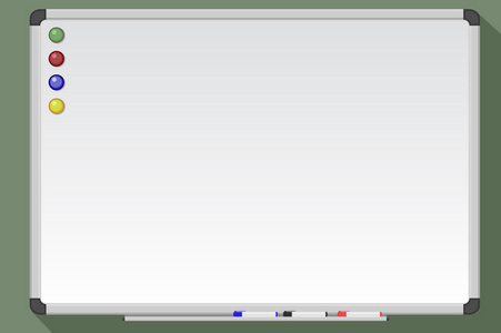 在空的白板,有很多的 copyspace 下的女商人空白白板的女人在混凝土