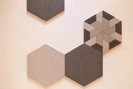 抽象的六角形瓷砖马赛克背景设计