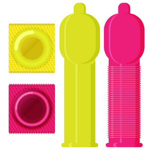 平面矢量式避孕套塑料包装