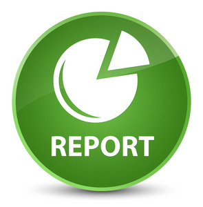 报告 图图标 优雅软绿色圆形按钮