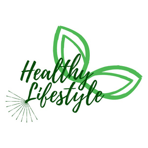 健康的生活方式标签。生态风格和健康生活徽章。带森伯斯特的矢量插图图标
