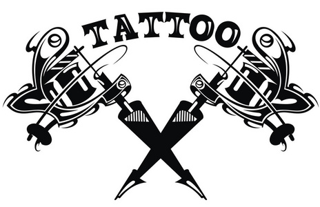 白色纹身图片-白色纹身素材-白色纹身插画-摄图新视界