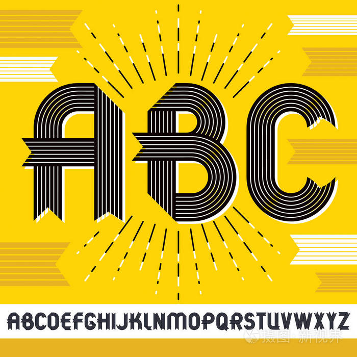 媒介资本现代字母表字母, abc 集合.