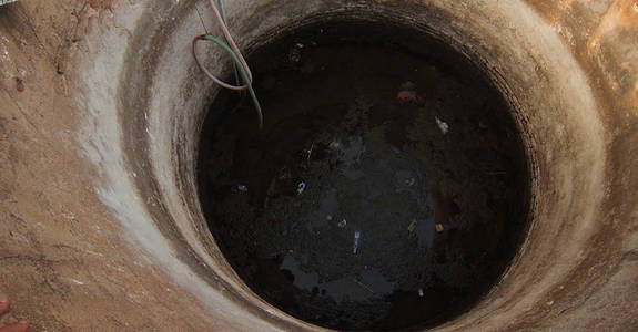 深水井在镇在印度图片