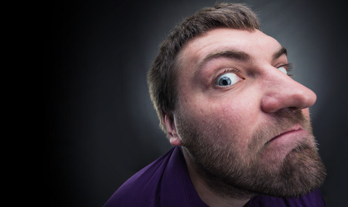 沮丧的人脸照片