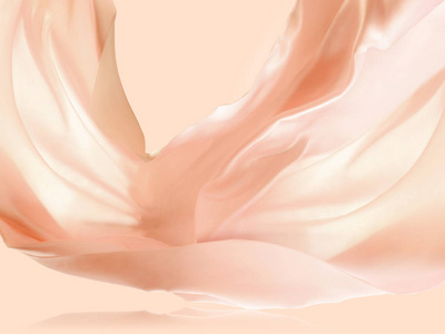 肤色浮动面料微笑年轻加上大小非洲妇女与一个完美的肤色站在灰色背景