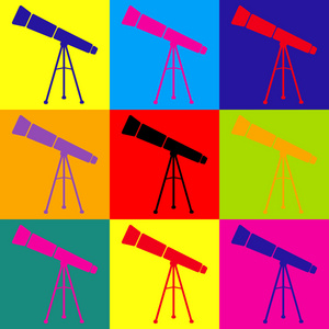 望远镜简单图标