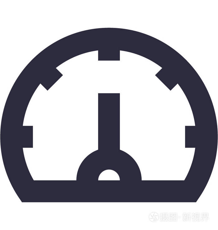 车速表平面矢量图标插画-正版商用图片0ek3l8-摄图新视界