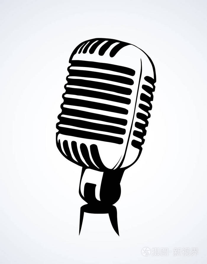麦克风矢量绘图