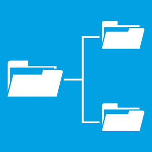 文件夹结构图标白色