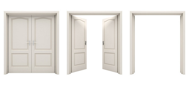 在白色背景上的门图片-在白色背景上的门素材-在白色背景上的门插画