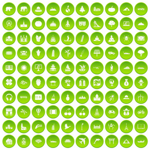 100工作空间图标设置绿色圆圈