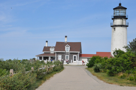 科德角，马萨诸塞州的高地灯塔 Cape Cod 光