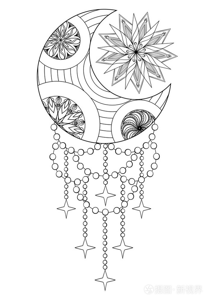 波希米亚的月亮和太阳 手绘zentangle 月亮和太阳的阿杜插画 正版商用图片0ekn71 摄图新视界 波希米亚的月亮和太阳 手绘zentangle 月亮和太阳的阿杜插画 正版商用图片0ekn71 摄图新视界