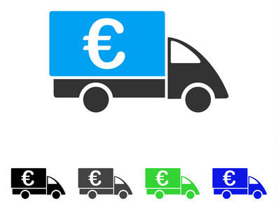 欧元收藏家汽车平面图标图片