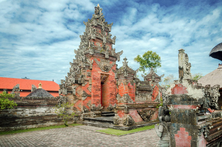 印尼巴厘岛的巴厘印度教寺庙 Batuan 寺