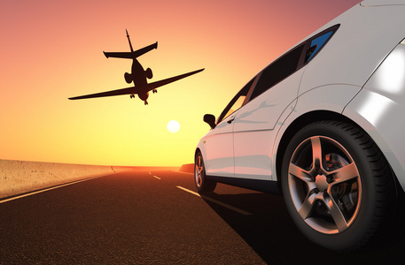 汽车飞机尾翼图片