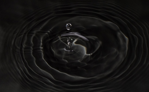 黑色水滴照片