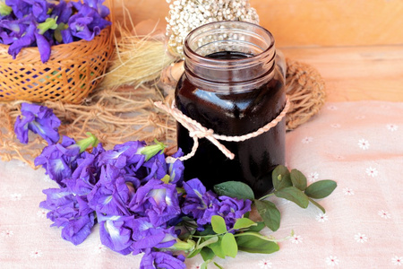 距瓣安臣开花水和新鲜的安臣花紫色照片