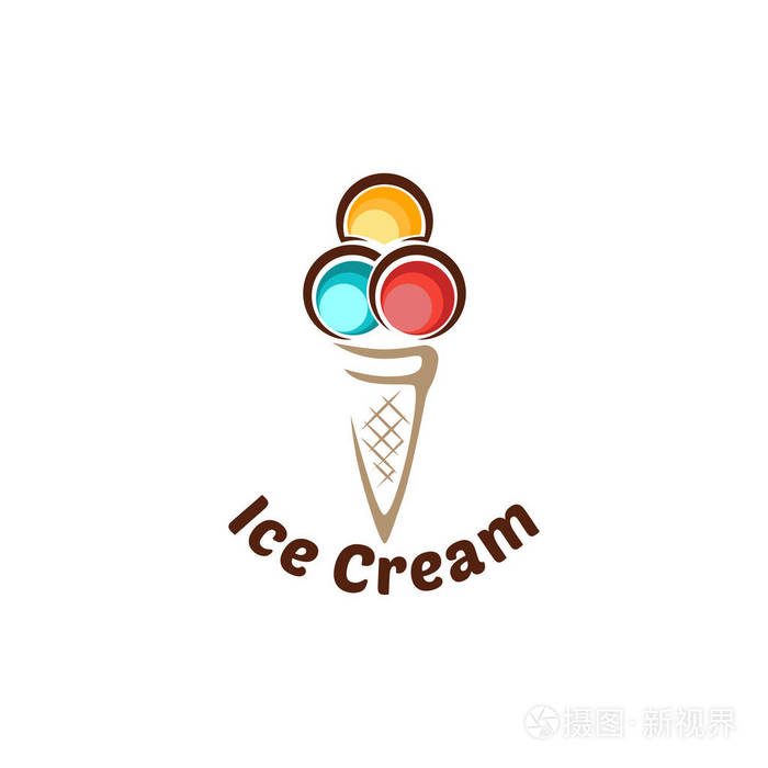 公司或店铺的冰淇淋标志