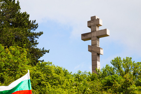 保加利亚Okolchitza峰的纪念碑
