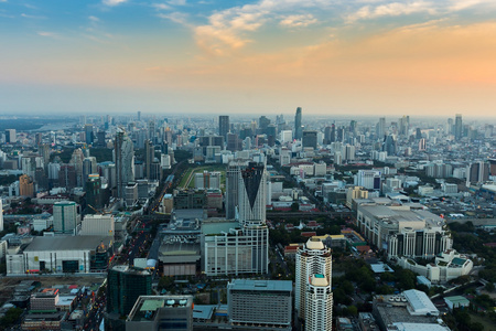 市中城空中查看曼谷业务区