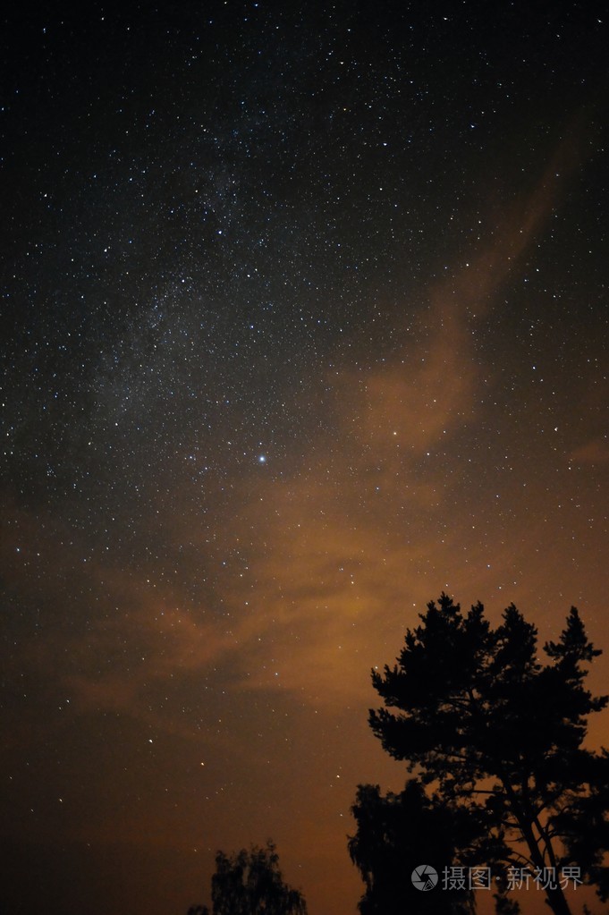 星星图片夜空真实图片