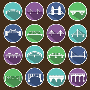 最新车震隔震的桥梁图标集照片