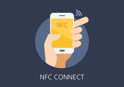 Nfc 概念平面图标