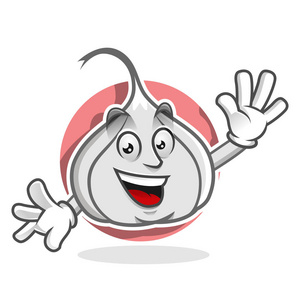 漫画卡通大蒜大蒜吉祥物, 大蒜, 大蒜卡通照片